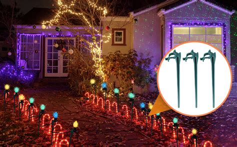 christmas light stakes|Amazon.com: Christmas Lights Yard Stake.